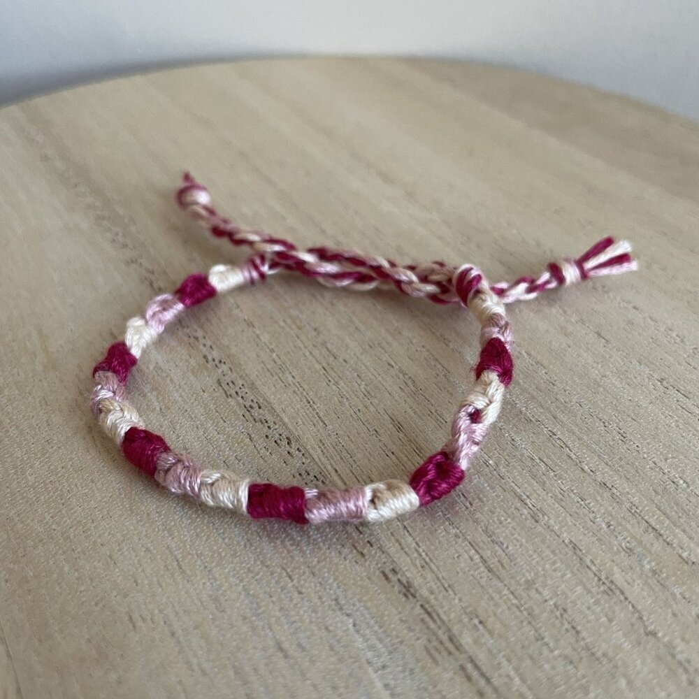 Tina Bracelet, anklet, trendy, comfortable, tie, embroidery thread, woven, gift,